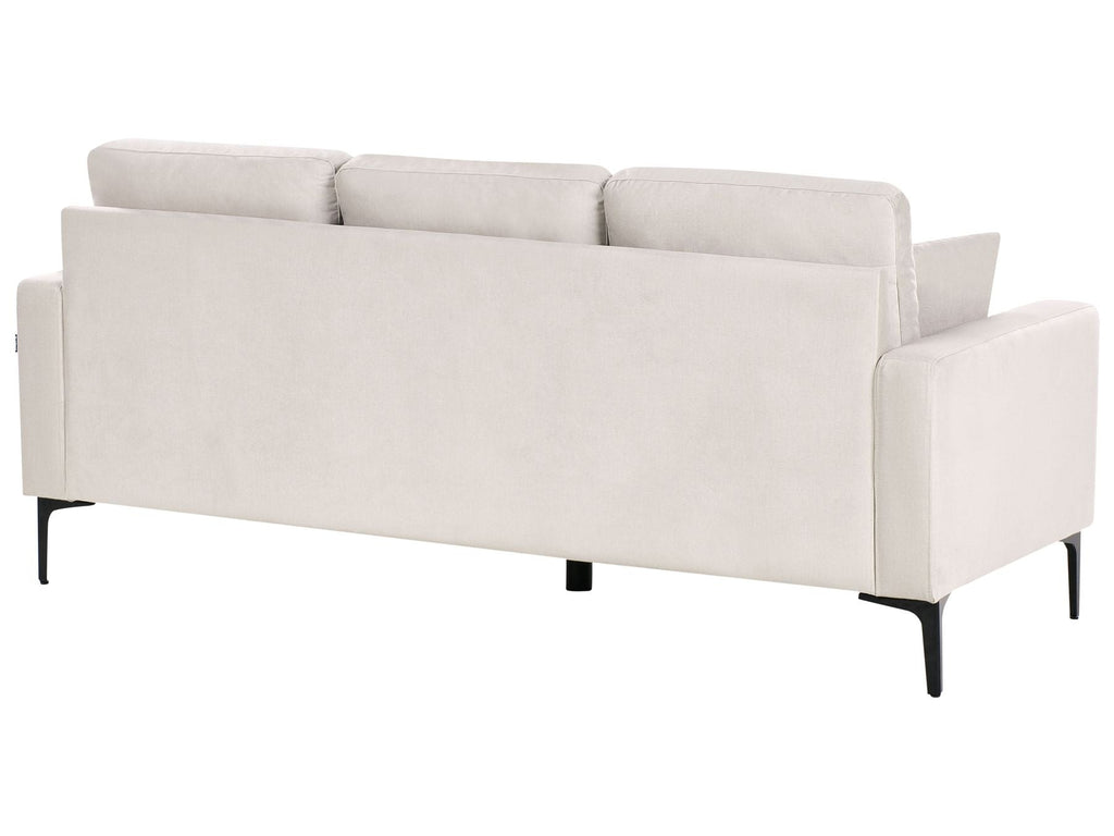 3 Seater Fabric Sofa Light Beige GAVLE