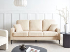 3 Seater Boucle Sofa Beige GAVLE