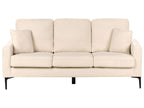 3 Seater Boucle Sofa Beige GAVLE