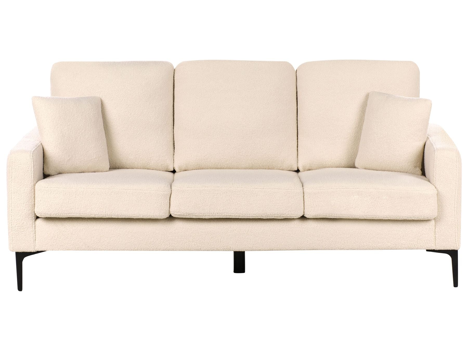 3 Seater Boucle Sofa Beige GAVLE