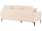 3 Seater Boucle Sofa Beige GAVLE