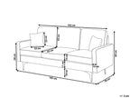 3 Seater Boucle Sofa Beige GAVLE