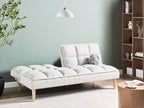 Sofa Bed SILJAN Fabric Off-White 3 Seater