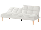Sofa Bed SILJAN Fabric Off-White 3 Seater