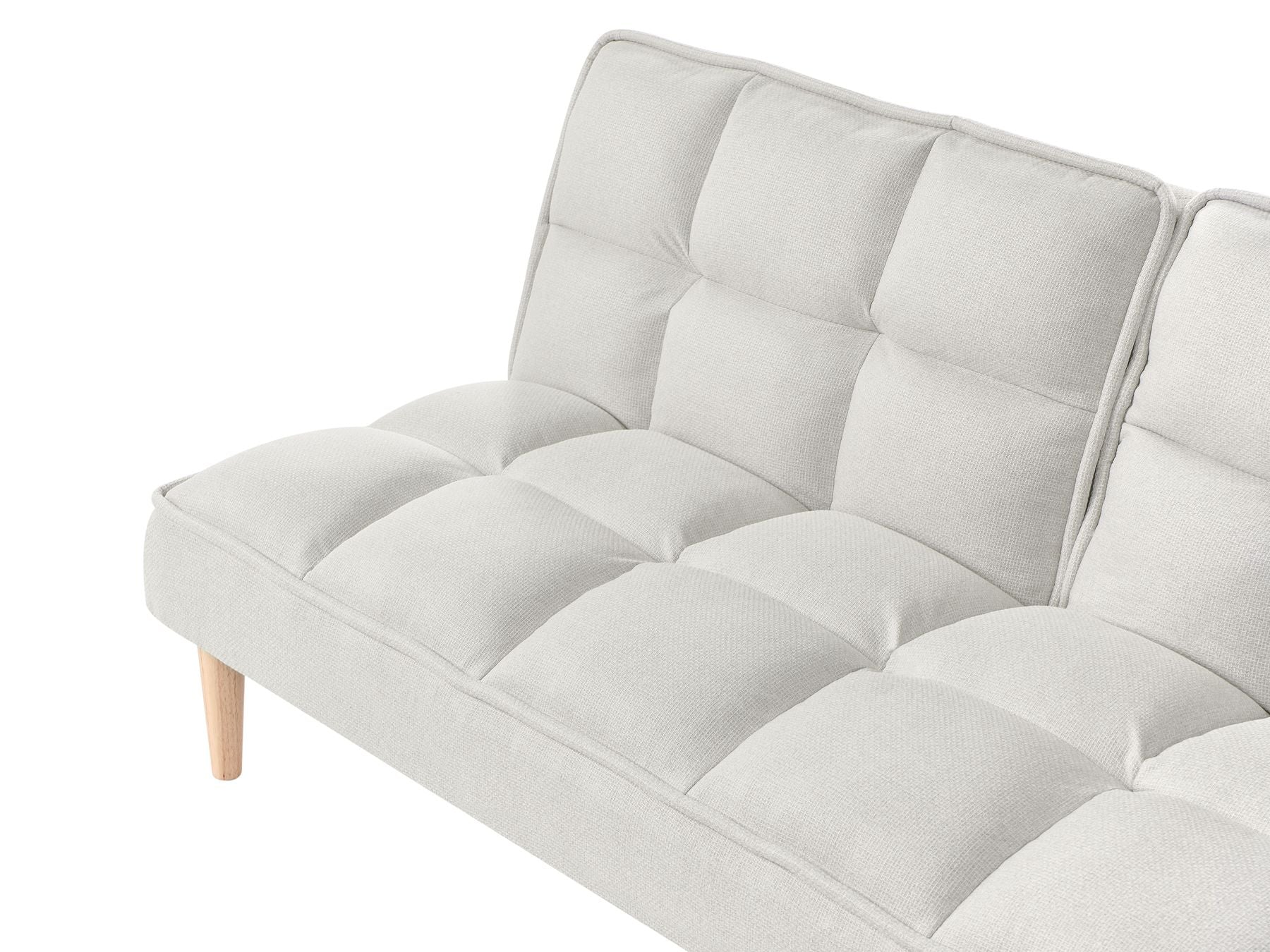 Sofa Bed SILJAN Fabric Off-White 3 Seater