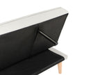 Sofa Bed SILJAN Fabric Off-White 3 Seater