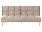 Sofa Bed SILJAN Fabric Light Brown 3 Seater