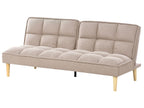 Sofa Bed SILJAN Fabric Light Brown 3 Seater