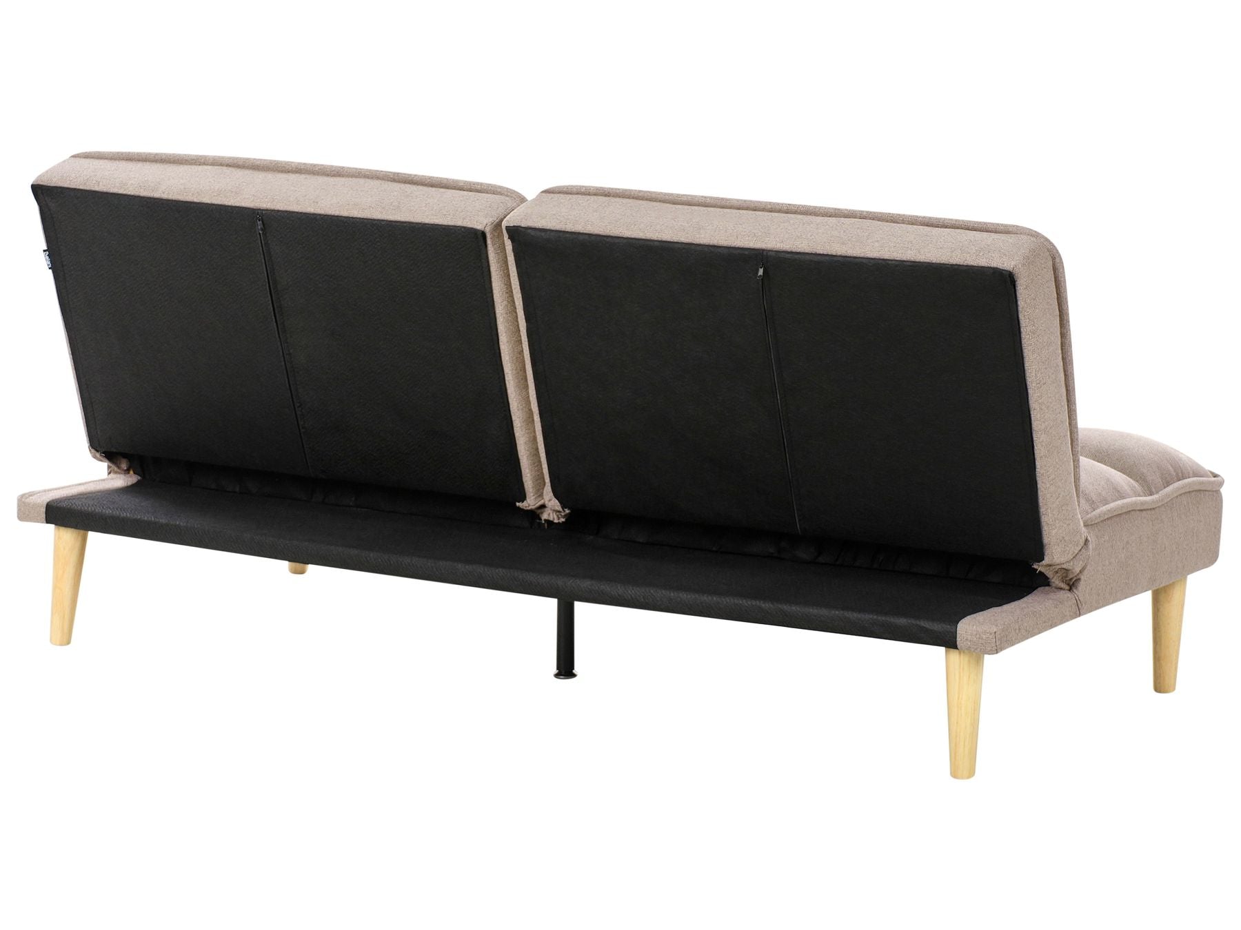 Sofa Bed SILJAN Fabric Light Brown 3 Seater