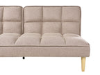 Sofa Bed SILJAN Fabric Light Brown 3 Seater
