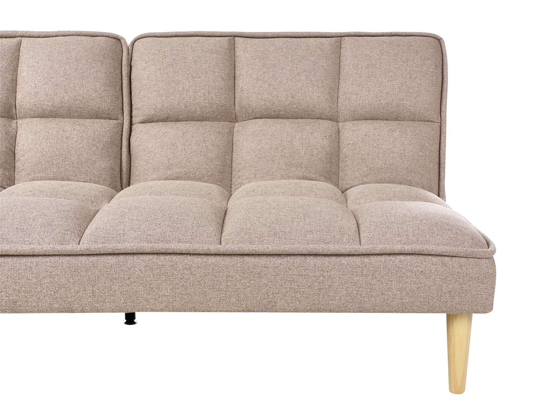 Sofa Bed SILJAN Fabric Light Brown 3 Seater