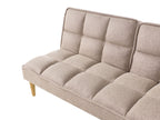 Sofa Bed SILJAN Fabric Light Brown 3 Seater