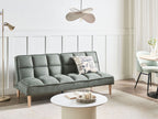 Sofa Bed SILJAN Fabric Light Green 3 Seater