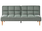 Sofa Bed SILJAN Fabric Light Green 3 Seater