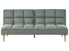 Sofa Bed Fabric Light Green 3 Seater