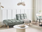 Sofa Bed SILJAN Fabric Light Green 3 Seater