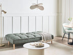 Sofa Bed SILJAN Fabric Light Green 3 Seater