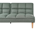 Sofa Bed SILJAN Fabric Light Green 3 Seater