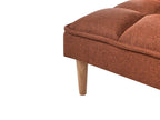 Sofa Bed SILJAN Fabric Golden Brown 3 Seater