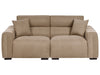 3 Seater Fabric Sofa Light Brown
