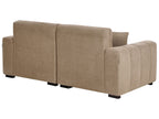 3 Seater Fabric Sofa Light Brown FAUSKAN