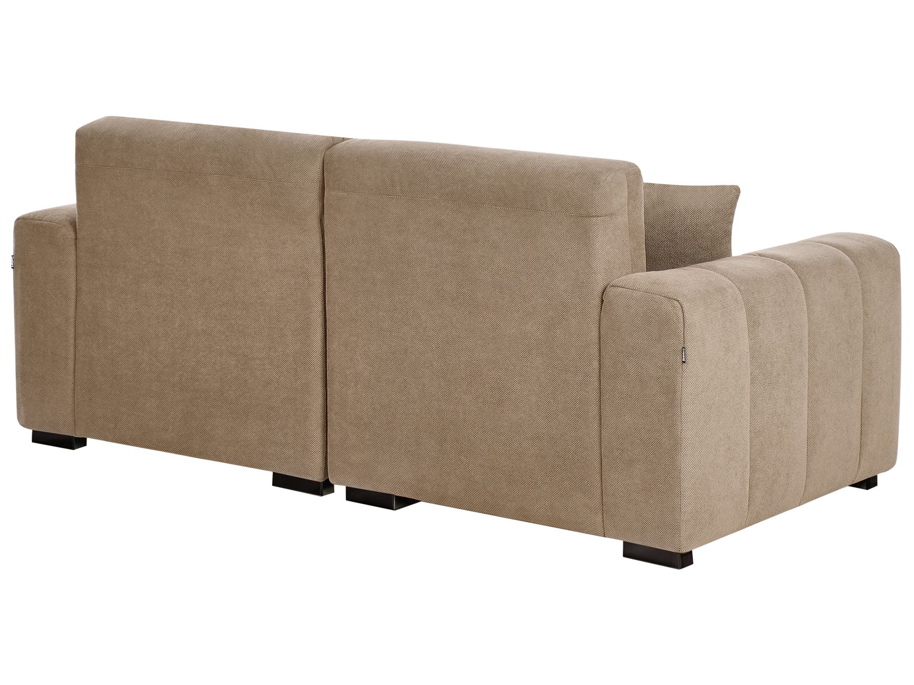 3 Seater Fabric Sofa Light Brown FAUSKAN