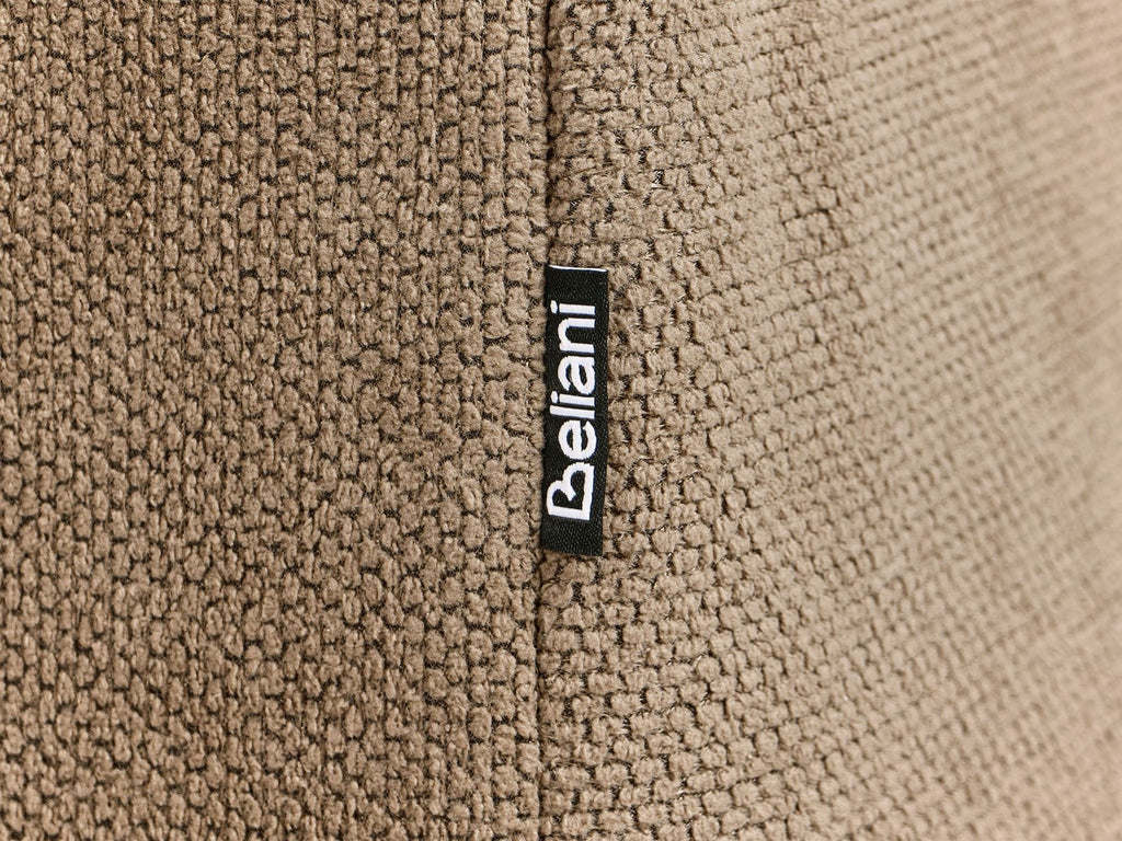 3 Seater Fabric Sofa Light Brown FAUSKAN