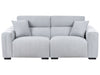 3 Seater Fabric Sofa Light Blue