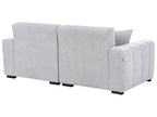 3 Seater Fabric Sofa Light Blue FAUSKAN