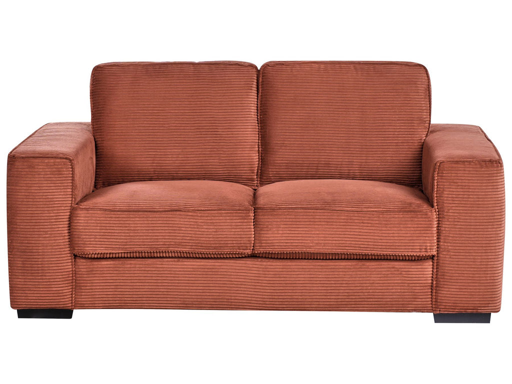 2 Seater Jumbo Cord Sofa Golden Brown VIKRAN