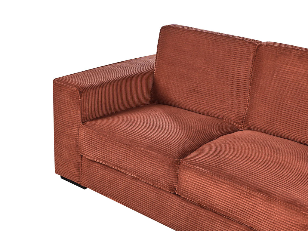 2 Seater Jumbo Cord Sofa Golden Brown VIKRAN