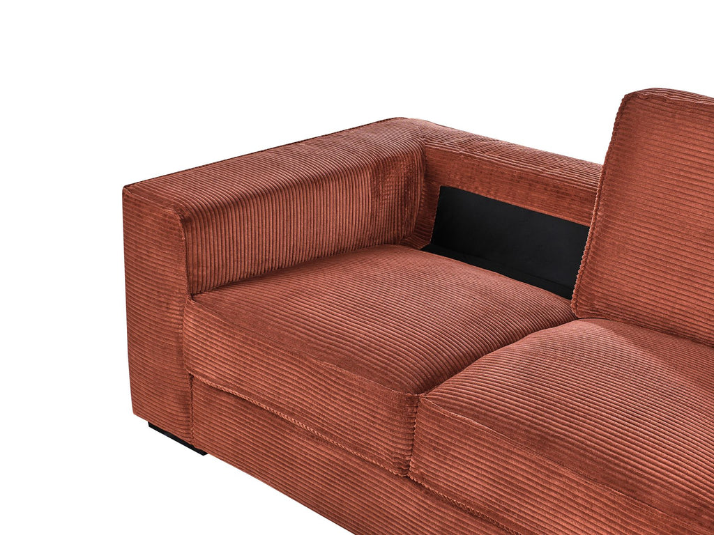 2 Seater Jumbo Cord Sofa Golden Brown VIKRAN