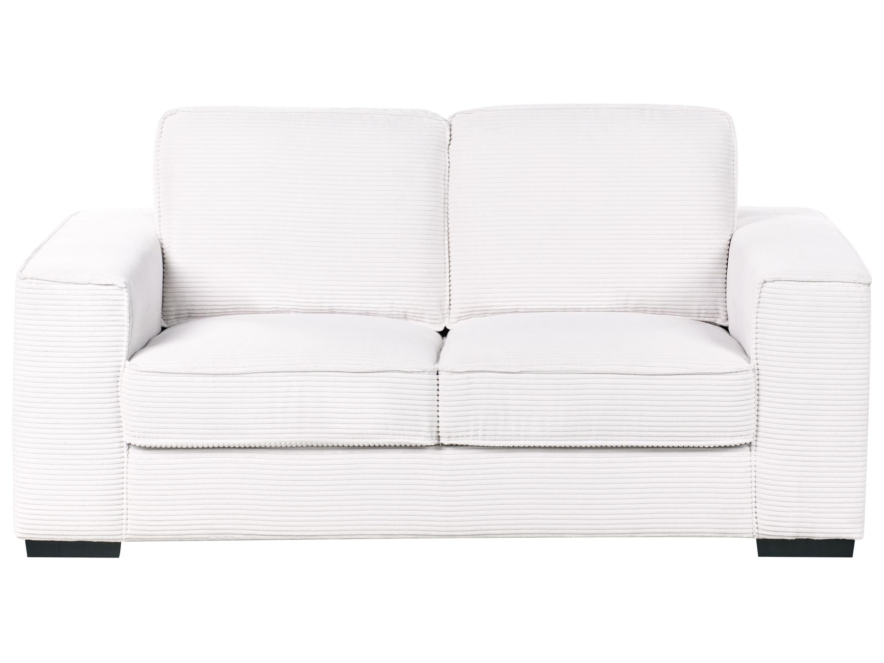 2 Seater Jumbo Cord Sofa White VIKRAN