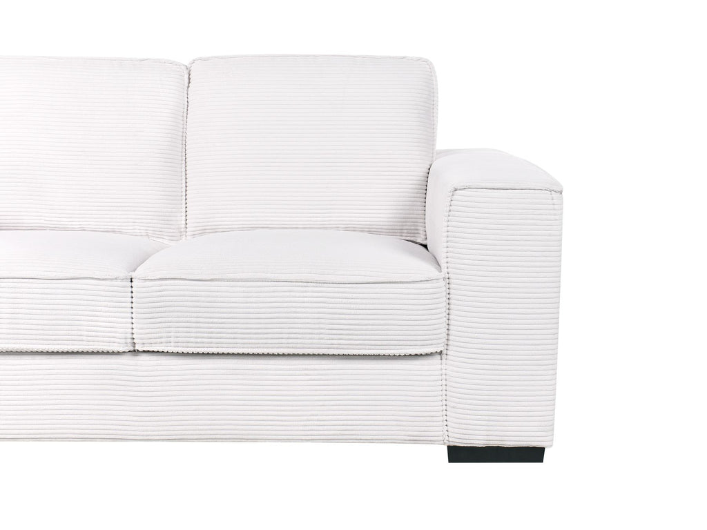 2 Seater Jumbo Cord Sofa White VIKRAN