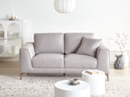 2 Seater Fabric Sofa Grey REINEN