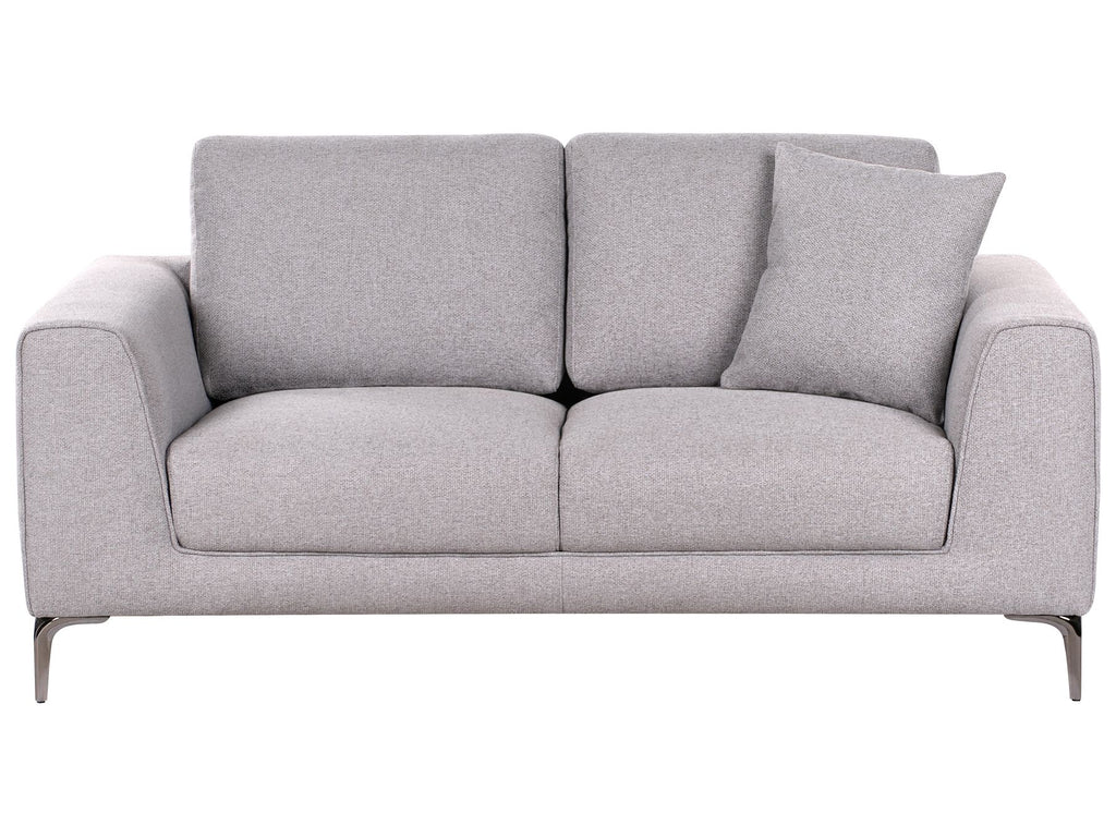 2 Seater Fabric Sofa Grey REINEN