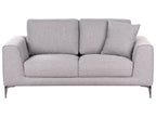 2 Seater Fabric Sofa Grey REINEN