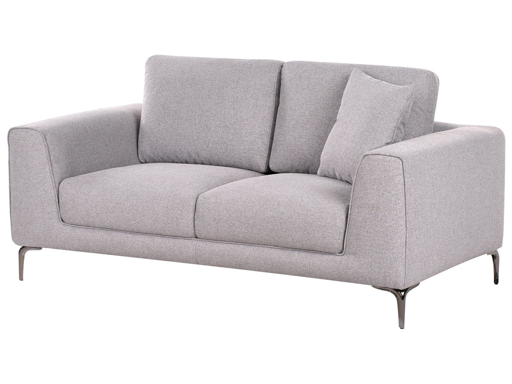 2 Seater Fabric Sofa Grey REINEN