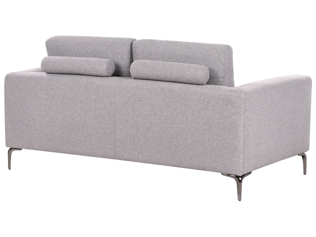 2 Seater Fabric Sofa Grey REINEN