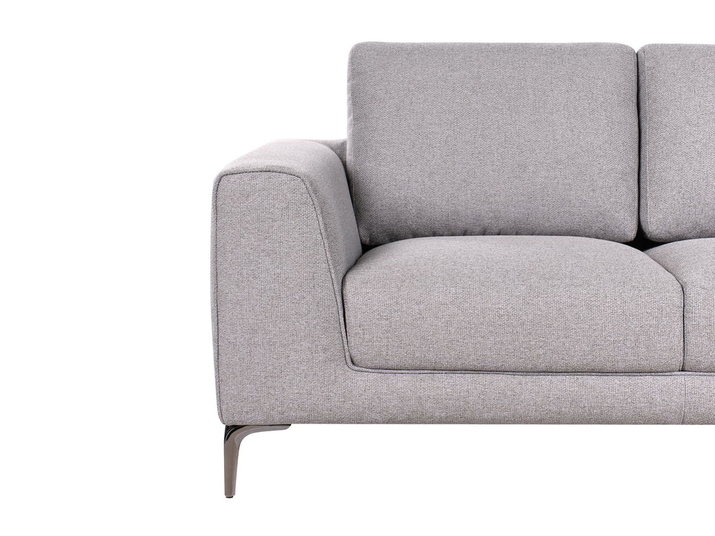 2 Seater Fabric Sofa Grey REINEN
