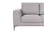 2 Seater Fabric Sofa Grey REINEN