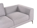 2 Seater Fabric Sofa Grey REINEN