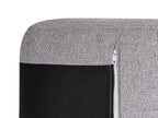 2 Seater Fabric Sofa Grey REINEN