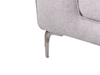 2 Seater Fabric Sofa Grey REINEN
