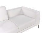 2 Seater Fabric Sofa White REINEN