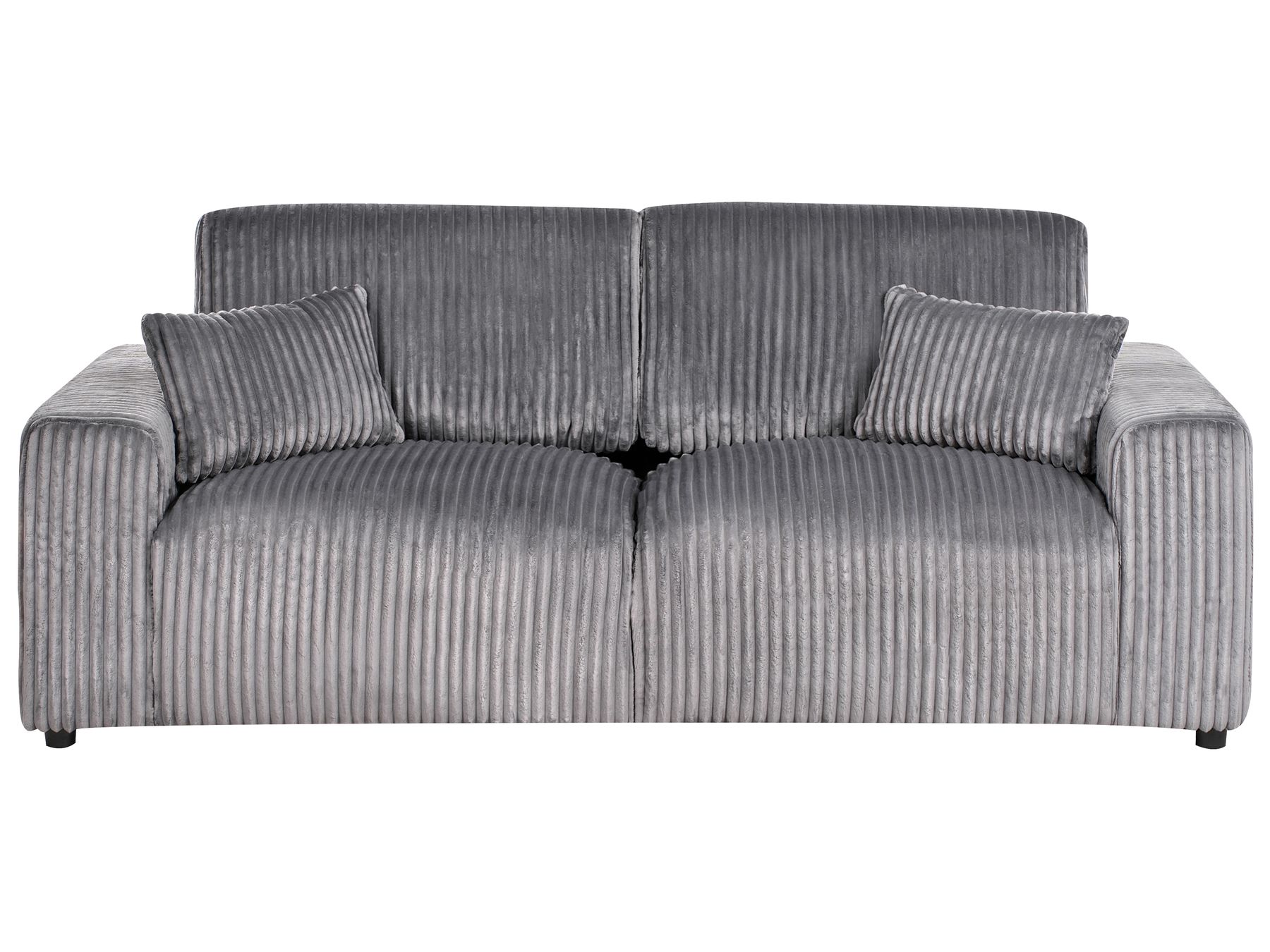 3 Seater Jumbo Cord Sofa Grey SANDORA