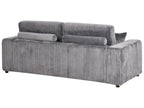 3 Seater Jumbo Cord Sofa Grey SANDORA