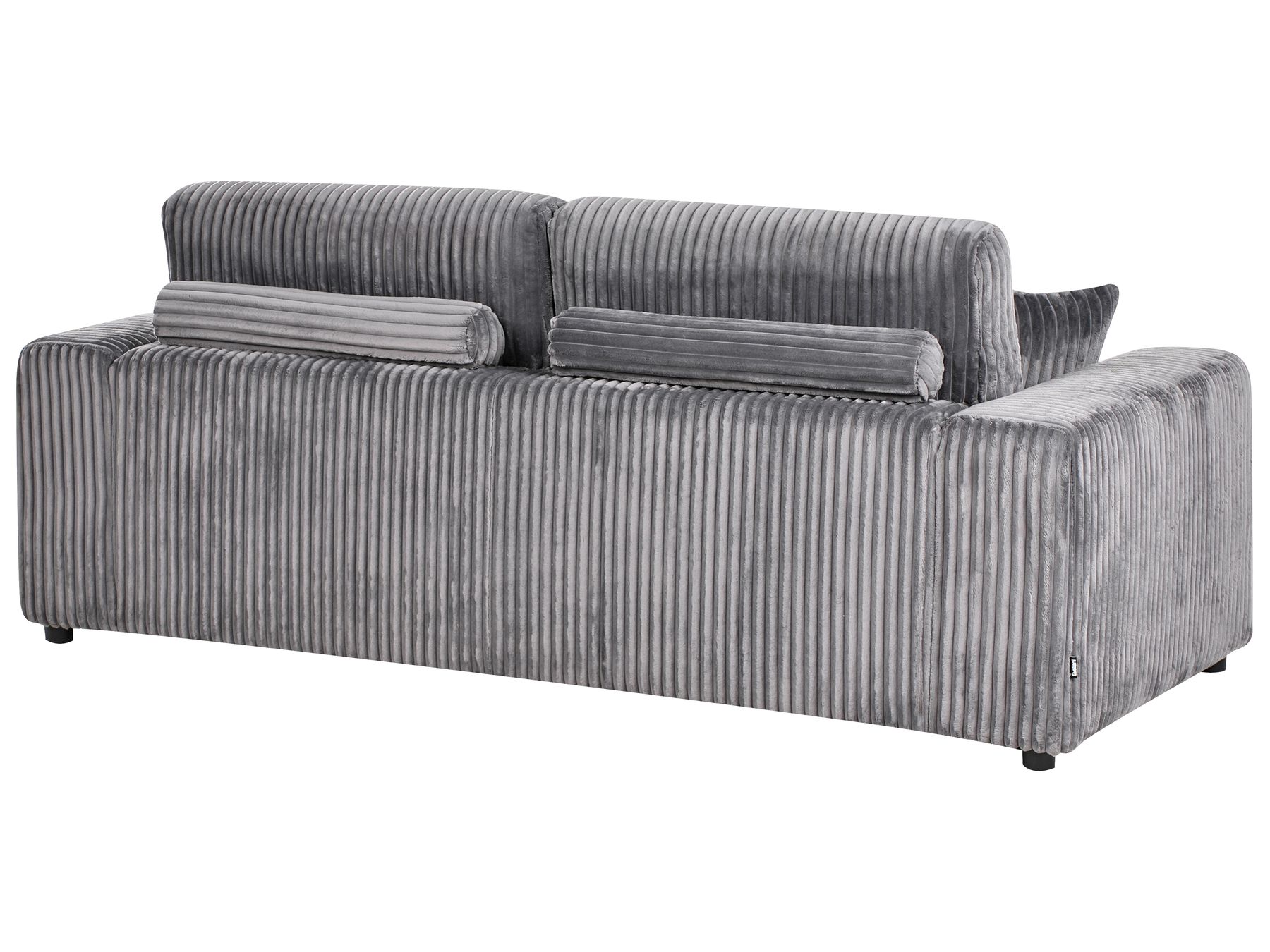3 Seater Jumbo Cord Sofa Grey SANDORA
