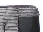3 Seater Jumbo Cord Sofa Grey SANDORA