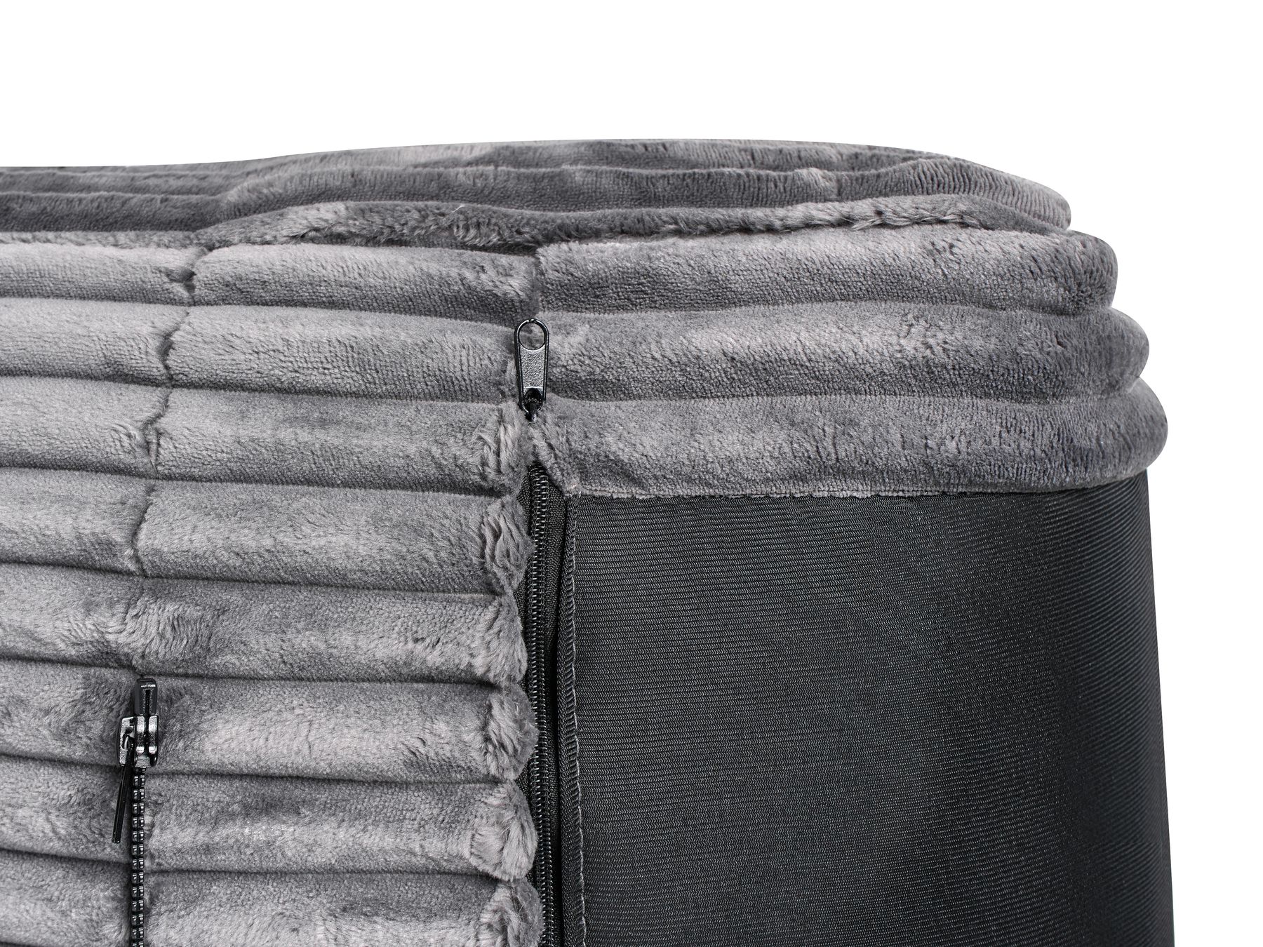 3 Seater Jumbo Cord Sofa Grey SANDORA